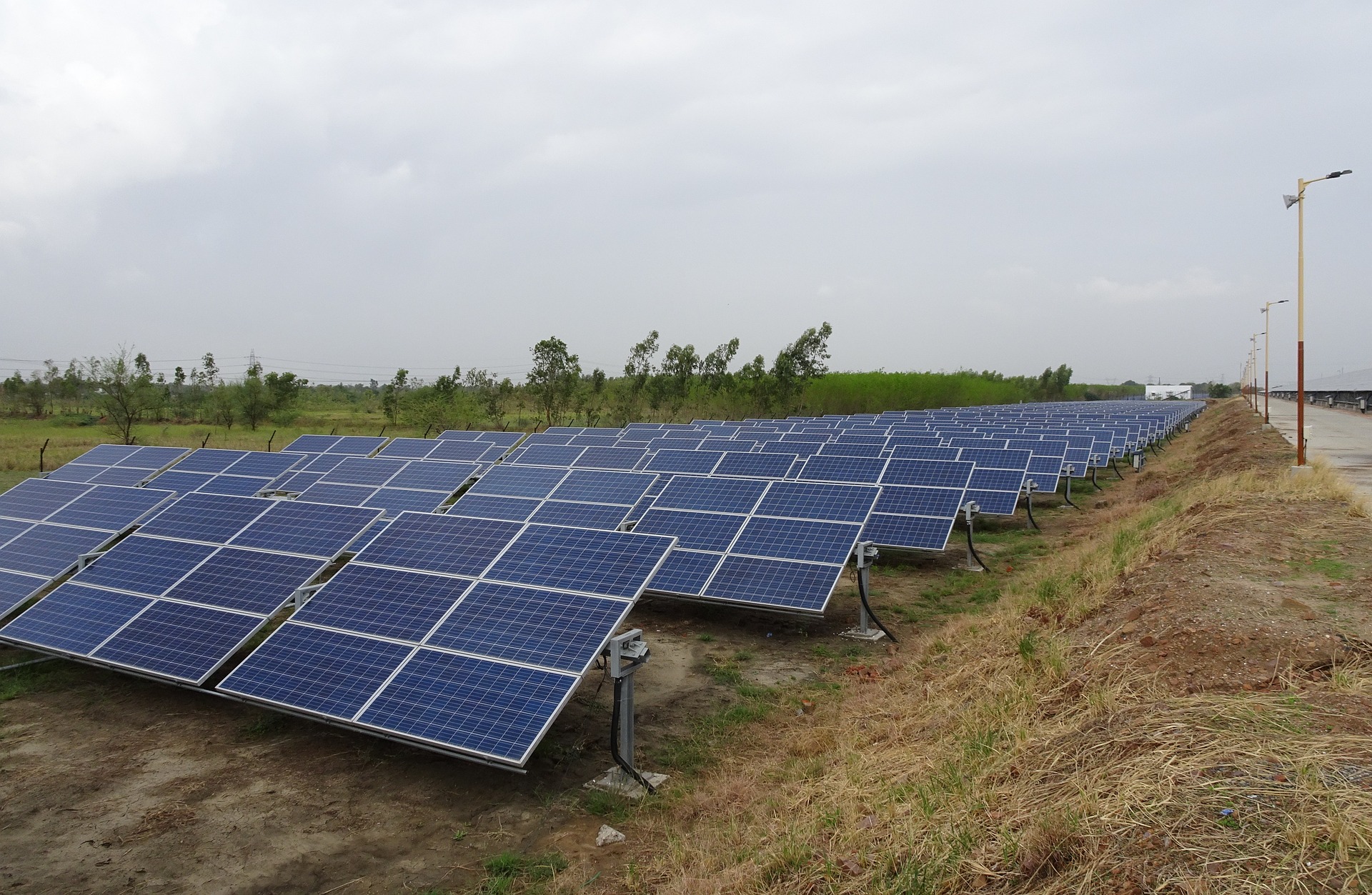 solar panels as fence